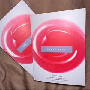 FENTY SKIN Cherry Dub Blah 2 Bright 5% AHA Face Mask - 2 Samples